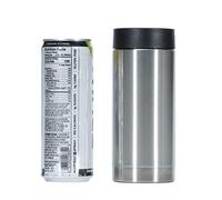 Gteller Isolateur de canette à double paroi en acier inoxydable - Isolateur de canette - Porte-bouteille de bière - 350 g - 413 g - 500 g (350 g mince)