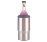 Gteller Isolateur de canette/bouteille 4 en 1 en acier inoxydable, 397 g avec couvercle à double paroi, isotherme SUS pour canettes, porte-bouteille de bière (acier inoxydable)