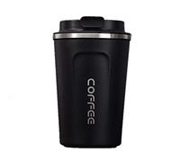 Gteller Tasse de voyage en acier inoxydable avec couvercle à double paroi 13oz noir
