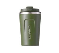Gteller Tasse de voyage en acier inoxydable avec couvercle à double paroi 13oz Olive