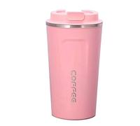 Gteller Tasse de voyage en acier inoxydable avec couvercle à double paroi 17oz rose