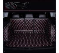 GTEVDK Tapis Coffre Complet Voiture pour Seat Tarraco 2019-2024,Couverture Complète Cargaison Doublure Protection Car Cuir Intérieur Accessoires,A2-Black Red