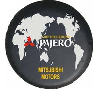 GTFRFD Housse Roue Secours de Voiture, pour Mitsubishi Pajero V93(3.0L) 2010-2020 Étanches à Poussièrecouvercle de Protection Accessoires Modification Extérieur,F 15in