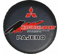GTFRFD Housse Roue Secours de Voiture, pour Mitsubishi Pajero V93(3.0L) 2010-2020 Étanches à Poussièrecouvercle de Protection Accessoires Modification Extérieur,L 15in