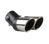 GTFRFD Queue Gorge pour Fiat Tipo 2017-2021 Gorge Queue Voiture en Acier Inoxydable Chrome Tube D'échappement Boîtier Tuyau Queue,A