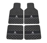 GTFRFD Tapis de Sol de Voiture pour Citroen C3 2019-2022 Tapis de Sol Durable Imperméables et Antidérapants Ensemble en Cuir PU,C