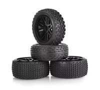 GTFRUQAS Pneus Voiture Rc pour Wltoys 144001 124019 124018 104001 pour HSP pour Tamiya 4 Pièces Pneus Roue 86mm pour Pièces Mise À Niveau De Voiture RC 1/10 1/12 1/14 Échelle Hors Route pour Buggy