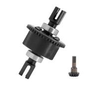 GTFRUQAS pour Arrma pour Infraction pour Limitless pour Typhon 6S 1/10 6S 1/8 1/7 Différentiel Avant Arrière en Métal 43T 13T pour Voiture Télécommandée Accessoires Voitures RC(Black)