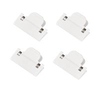 GTFYUDGH Attaches de Sacs Alimentaires,4 Pinces avec Design Rainuré pour la Fermeture et le Rangement - Clips Extra-Larges pour Sachets de Snacks,Pour Maison Cuisine Réfrigérateur Bureau Thé Café