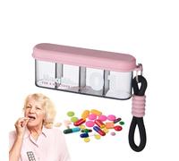 GTFYUDGH Boîtier Pilulier | Boîte De Rangement Et Dispensateur De Comprimés | Boîtier À Médicaments Multicompartiments Usage Quotidien Pour Travail Et Voyages