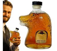 GTFYUDGH Bouteille De Whisky - Bouteille De Boisson Style Crocodile,Récipient En Verre Multifonction Créatif Pour Cocktails Sodas Huiles Vinaigres Vins Et Autres Usages