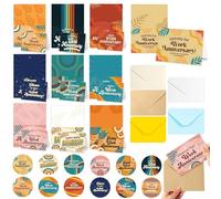 GTFYUDGH Cartes De Remerciement Professionnelles - 10 Cartes Mignonnes De Reconnaissance Pour Employés,Messages Drôles Et Inspirants Avec Enveloppes,Pour Bureau Équipe Enseignants Élèves Collègues