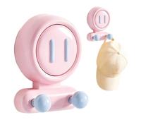 GTFYUDGH Crochets À Ventouse Douche Porte-serviette de rangement robuste | Crochets Muraux Douche, Porte-Brosse Pour brosse bandeau éponge clé maison entrée salon cuisine Rose