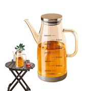 GTFYUDGH Distributeur d'Huile de Cuisson - Distributeur d'Huile en Verre à Grande Capacité,Verseuse à Bec Anti-Gouttes - Pour Cuisine Cuisson À Domicile Vinaigre Sauce Soja Condiment Pâtisserie Salade