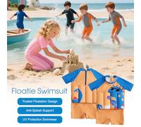 GTFYUDGH Maillot De Bain Flottant - Maillot Flottant Anti-Submersion | Séchage Rapide Gilet De Natation Design Dinosaure Piscine Plage Été Sport Extérieur