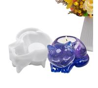 GTFYUDGH Moule en Silicone pour Résine | Moules En Silicone Pour Porte-Bougie Chauffe-Plat | Moule Souple en Forme de Chat Idée Décoration Maison Fêtes Mariage Centre de Table