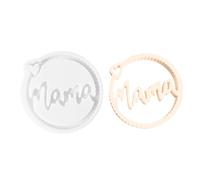 GTFYUDGH Moules à Résine pour Pendentifs, Moule en Silicone pour Mère, Forme Ronde Créative pour Outillage d'Artisanat de Décoration Murale Mémoriale pour Maman à la Maison et Cadeau