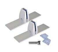 GTFYUDGH Pieds Support pour Écran De Cheminée,2 Pièces Accessoires Robustes avec Clips Réglables | Attache De Panneau De Cheminée,pour Hiver Intérieur Maison Chambre Appartement