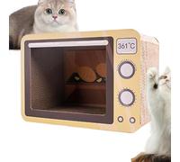 GTFYUDGH Radio Cat Scratcher, Grand Chat Cat Scratcher - Board de Position de gratteur interactif pour Animal de Compagnie pour Animaux de Compagnie,Réduit l'ennui de Bored Divertissement en Papier