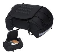 GTFYUDGH Sacoche de Moto Imperméable, Bagagerie Voyage Sac De Selle Motocyclettes, Bagage Coffre Moto Ajustable Réfléchissant pour Nuit Trajets Navette Tourisme Road Trip