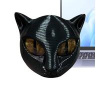 GTFYUDGH Statue Chat - Figurines Animales pour Décoration Intérieure - Objet d'art Déco pour Étagère Bureau Chambre Bibliothèque