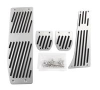 GTGJFJKW Pour B&MW F30 F10 F20 E34 E39 E90 E60 E63 F12 E84 F25 1 3 5 6 X1 X3 X5 Series Voiture Frein À Gaz Pédales Pédales Couvre-pédale LHD Accessoires(Silver mt)