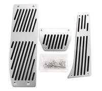 GTGJFJKW Pour B&MW F30 F10 F20 E34 E39 E90 E60 E63 F12 E84 F25 1 3 5 6 X1 X3 X5 Series Voiture Frein À Gaz Pédales Pédales Couvre-pédale LHD Accessoires(Silver at)