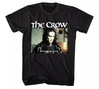 GTHBr889h The Crow I'm Too Angry to be an Angel Men's T Shirt Eric Draven Fantasy Movie Black L