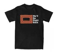 GTHBr889h The Eric Andre Show We'll Be Right Back T-Shirts Black XXL