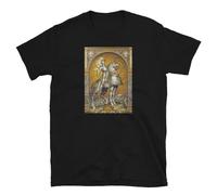 GTHBr889h The Pride of The Victor, White Knight, England, Gothic Printed T-Shirt Black M