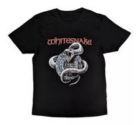 GTHBr889h Whitesnake Unisex T-Shirt Silver Snake Black XXL