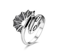 GTHIC Bagues gothiques de Dragon volant pour hommes et femmes, bijoux Vintage avec ailes d'animaux, cadeaux, taille 13