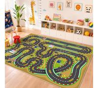 GthreeD Tapis de course pour enfants, doux et antidérapant, 140 x 200 cm | Tapis de jeu éducatif lavable en machine, apprentissage découverte pour chambres d'enfants, salons, études, salles de jeux