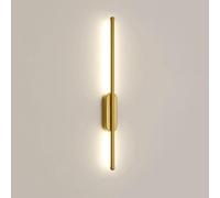 GTHTUHFD Applique Murale LED Linéaire Moderne - Bande Lumineuse en Aluminium De 100 Cm De Long pour Chambre, Salon, Bureau - Lanterne Suspendue D'Intérieur Simple, Déco,60cm-Gold
