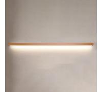GTHTUHFD Applique Murale LED Minimaliste - Applique Linéaire en Bois, Applique Murale Câblée pour Salon, 3 Modes De Couleur, Design Moderne en Bande, Luminaire D'Intérie,120cm-One Color
