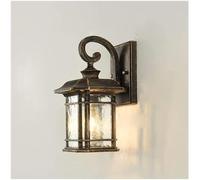 GTHTUHFD Applique Murale Rétro Étanche, Finition Noire Mate, pour Extérieur, Villa, Cour, Balcon, Jardin, Lustre, Plafonnier,Brass