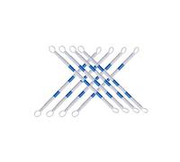 GTHTUHFD Barrière De Signalisation Routière Extensible Et Réglable De 90 Cm À 1,98 M - Barrière De Sécurité Robuste pour Le Balisage des Dangers Lors De Travaux Routiers,Blue 1.25m-2m(4.1ft-6.56ft)-6