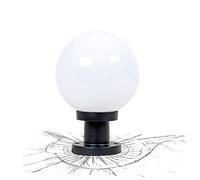 GTHTUHFD Borne Lumineuse Extérieure Étanche Creative Profession, Lanterne De Jardin Boule E27, Style Industriel Edison, pour La Décoration De Patio, Cour, Parc Communautaire,White-30 * 40cm