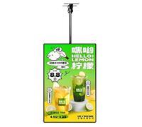 GTHTUHFD Cadre D'Affichage Rétroéclairé par LED pour La Publicité Et L'Affichage De Menus, Panneau Lumineux Mural Ultra-Mince pour Restaurants Et Magasins,Vertical-50X80cm