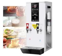 GTHTUHFD Chauffe-Eau Commercial pour Eau Chaude Et Froide, en Acier Inoxydable, avec Panneau De Commande Numérique, Régulation Automatique De La Température Et Robinet Anti-,White