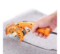 GTHTUHFD Coupe-Tissu Électrique, Machine À Couper Le Tissu, Machine À Couper Le Tissu Portative À 5 Vitesses Réglables, avec Verrouillage De Sécurité Et Lame De Rechange, pour Textile,4cm
