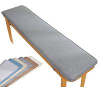 GTHTUHFD Coussin De Banc Antidérapant pour 2/3 Places, Tapis en Fausse Fourrure pour Une Utilisation Intérieure/Extérieure, Idéal pour Le Jardin, Le Patio, La Véranda,Dunkelgrau-35x90cm