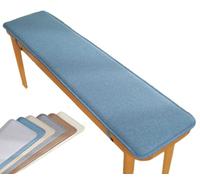 GTHTUHFD Coussin De Banc Antidérapant pour 2/3 Places, Tapis en Fausse Fourrure pour Une Utilisation Intérieure/Extérieure, Idéal pour Le Jardin, Le Patio, La Véranda,Blau-40x140cm