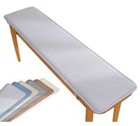 GTHTUHFD Coussin De Banc Antidérapant pour 2/3 Places, Tapis en Fausse Fourrure pour Une Utilisation Intérieure/Extérieure, Idéal pour Le Jardin, Le Patio, La Véranda,Hellgrau-30x80cm