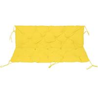 GTHTUHFD Coussin De Banc D'Extérieur Imperméable De 9,9 Cm D'Épaisseur avec Dossier - 150 X 100 Cm, Jaune Soleil, Confortable pour Terrasse, Véranda Et Jardin, Idéal Po,Sunshine Yellow-59x39.4x3.9 in