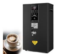 GTHTUHFD Distributeur d'eau, Chauffe-Eau Électrique, Acier Inoxydable, À Poser sur Un Comptoir, Faible Niveau Sonore, Réglage De La Température par Paliers, 40-100 °C, Idéal,Black-50L