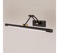 GTHTUHFD Éclairage Miroir Moderne À LED pour Salle De Bain, Longue Bande Lumineuse, Applique Murale Réglable, Suspension,Black 4000k-45cm