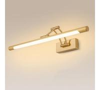 GTHTUHFD Éclairage Miroir Moderne À LED pour Salle De Bain, Longue Bande Lumineuse, Applique Murale Réglable, Suspension,Copper 4000k-57cm
