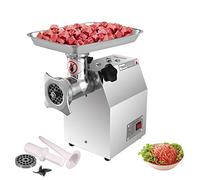 GTHTUHFD Hachoir À Viande Professionnel avec Lame De Coupe en Acier Inoxydable, 800/1100 W, Machine À Saucisses Électrique, Trancheuse À Viande Électrique avec Têtes De Coupe Et Tige D