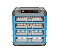 GTHTUHFD Incubateur Numérique pour Œufs (256 Œufs), Entièrement Automatique, avec Contrôle De La Température Et Mirage LED, pour Poussins, Canards Et Autres Oiseaux.,Blue